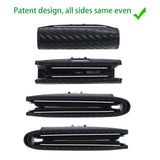 Royal Bagger Men's Genuine Leather Wallet RFID Card Holder Carbon Fiber Wallet Large Capacity Two Fold Wallet 3240