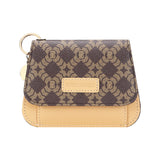 Royal Bagger RFID Women's Multi-Card Slots Wallet – Signature Coated Canvas & Vegetable-Tanned Cowhide Leather Credit Card Holder, Coin Purse with Keychain 3443