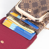 Royal Bagger RFID Coin Purse & Card Holder for Women, with Removable Keychain, Coated Canvas & Vegetable-Tanned Leather Storage Bag 5622