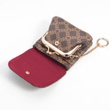 Royal Bagger RFID Coin Purse & Card Holder for Women, with Removable Keychain, Coated Canvas & Vegetable-Tanned Leather Storage Bag 5622