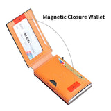 Royal Bagger Men’s Minimalist Pop-Up Metal & Genuine Cow Leather Card Holder Case, RFID Blocking Slim Wallet with Magnetic Closure, Lightweight Carbon Fiber Travel Wallet 5246