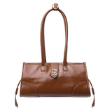 Royal Bagger Genuine Cow Leather Women's Shoulder Bag, Retro Underarm Tote Purse with Large Capacity, Top Handle Handbag 3265