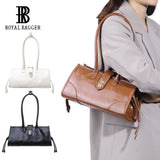 Royal Bagger Genuine Cow Leather Women's Shoulder Bag, Retro Underarm Tote Purse with Large Capacity, Top Handle Handbag 3265