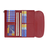 Royal Bagger Women’s RFID Blocking Long Wallet – Genuine Cow Leather Trifold Purse with Multi-Card Slots & Magnetic Closure 5063