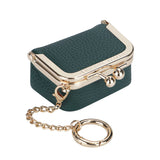 Royal Bagger Genuine Leather Mini Coin Purse, Solid Color Kiss Lock Change Pouch, Casual Style Small Storage Bag for Women 1894