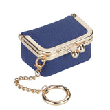 Royal Bagger Genuine Leather Mini Coin Purse, Solid Color Kiss Lock Change Pouch, Casual Style Small Storage Bag for Women 1894