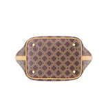 Royal Bagger Signature Coated Canvas & Vegetable-Tanned Cowhide Leather Bucket Bag, Casual Handbag for Women, Tote Bags 4260