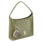 Royal Bagger Women's Mini Jewelry Box & Coin Purse with Removable Chain – Signature Coated Canvas & Vegetable-Tanned Cowhide Leather, Small Kiss Lock Storage Bag 9894