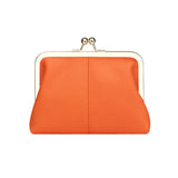 Royal Bagger RFID Blocking Coin Purse for Women, Fashion Kiss Lock Change Pouch, Genuine Leather Key & Card Holder 6120