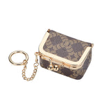 Royal Bagger Genuine Leather Mini Coin Purse, Solid Color Kiss Lock Change Pouch, Casual Style Small Storage Bag for Women 1894