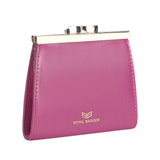 Royal Bagger Kiss Lock RFID Credit Card Holder for Women, Genuine Cow Leather Short Wallets, Fashion Vintage Coin Purse 3242