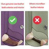 Royal Bagger RFID Blocking Genuine Leather Short Wallet for Women - Slim Bifold Coin Purse, Fashionable & Simple Design 3201