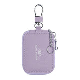 Royal Bagger Mini Earphone Bag Genuine Leather Zipper Key Wallet with Keychain, Portable Headphone Case for Men & Women 3901