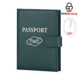 Royal Bagger RFID Genuine Leather Passport Wallet for Women, Casual Travel Wallets and Card Holder with SIM Card Pin Tool 3220