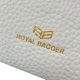 Royal Bagger RFID Kiss Lock Wallet, Genuine Leather Clutch Purse for Women with Solid Color Lining & Multi-Card Slots 3468