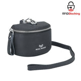 Royal Bagger Cute Mini Coin Purse for Women - RFID Blocking, Genuine Leather Change Pouch Fashion Simple Storage Bag 2900