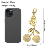 Royal Bagger Cute Cherry Keychain - Fashion Casual Metal Cherry Charm, Key Ring for Backpacks, Purses, and Gifts 001