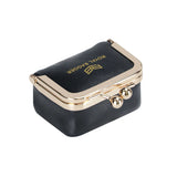 Small Size, Royal Bagger Retro Genuine Leather Mini Kiss Lock Coin Purse – Women's Jewelry Box for Earrings, Rings & More 3894