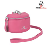Royal Bagger Cute Mini Coin Purse for Women - RFID Blocking, Genuine Leather Change Pouch Fashion Simple Storage Bag 2900