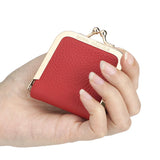 Royal Bagger Genuine Leather Mini Jewelry Box, Ring & Necklace Storage, Slim Coin Purse with Kiss Lock for Women 3120