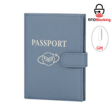 Royal Bagger RFID Genuine Leather Passport Wallet for Women, Casual Travel Wallets and Card Holder with SIM Card Pin Tool 3220