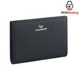 Royal Bagger Genuine Leather RFID Blocking Passport Wallets, Casual Style Credit Card Holder for Women, Travel Wallet Purse 3090