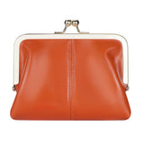 Royal Bagger Fashionable Genuine Leather RFID Blocking Women's Wallet with Kiss Lock, Card Slots and Zipper Coin Pocket 4120