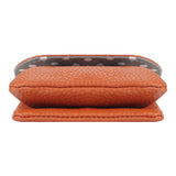 Royal Bagger Kiss Lock Coin Purse for Women RFID Simple Card Holder with Removable Keychain Genuine Leather Storage Bag 2622