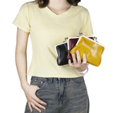 Royal Bagger Fashionable Genuine Leather RFID Blocking Women's Wallet with Kiss Lock, Card Slots and Zipper Coin Pocket 4120