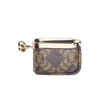 Royal Bagger Women's Mini Jewelry Box & Coin Purse – Signature Coated Canvas & Vegetable-Tanned Cowhide Leather, Solid Color Kiss Lock Change Pouch, Casual Small Storage Bag 5894