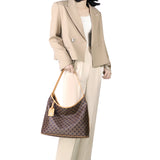 Royal Bagger Retro Tote Bag for Women, Large Capacity Handbag & Fashion Shoulder Purse, Signature Canvas & Leather 5269