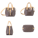 Royal Bagger Retro Signature Canvas & Leather Bucket Bag, Convertible Tote & Basket Handbag for Women 5262