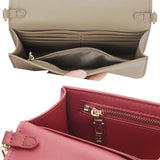 Royal Bagger Genuine Cow Leather Crossbody Bag for Women, Elegant Mini Shoulder Purse with Chain Strap & RFID Wallet 3244