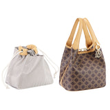 Royal Bagger Signature Coated Canvas & Vegetable-Tanned Cowhide Leather Bucket Bag, Casual Handbag for Women, Tote Bags 4260