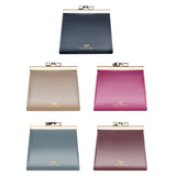 Royal Bagger Kiss Lock RFID Credit Card Holder for Women, Genuine Cow Leather Short Wallets, Fashion Vintage Coin Purse 3242