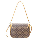 Royal Bagger Retro Crossbody Box Bag for Women, Signature Canvas & Leather, Elegant Compact Shoulder Purse 5245