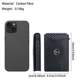 Royal Bagger Carbon Fiber Men's Wallet, Quick Card Access, RFID Blocking, 12 - Card Capacity with ID Window & Magnetic Closure 3246