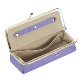 Royal Bagger Genuine Leather RFID Blocking Fashion Glasses Case, Pencil Bag with Kiss Lock, Organizer for Rings, Necklaces & Earrings for Women 4135