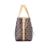 Royal Bagger Retro Signature Canvas & Leather Bucket Bag, Convertible Tote & Basket Handbag for Women 5262