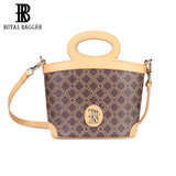 Royal Bagger Elegant Handbag for Women – Stylish Shoulder & Crossbody Bag, Coated Canvas & Vegetable-Tanned Leather Tote 5280