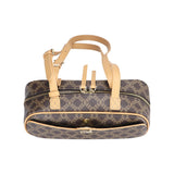 Royal Bagger Coated Canvas & Vegetable-Tanned Leather Shoulder Bag for Women – Retro Cylinder Purse, Adjustable Strap 5249