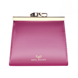 Royal Bagger Kiss Lock RFID Credit Card Holder for Women, Genuine Cow Leather Short Wallets, Fashion Vintage Coin Purse 3242