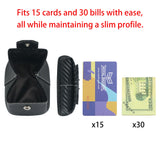 Royal Bagger Carbon Fiber Coin Purses for Men, RFID Slim Minimalist Wallet, Lightweight Large-Capacity Card & Cash Holder 4603