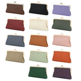 Royal Bagger RFID Kiss Lock Wallet, Genuine Leather Clutch Purse for Women with Solid Color Lining & Multi-Card Slots 3468