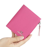 Royal Bagger RFID Blocking Genuine Leather Short Wallet for Women - Slim Bifold Coin Purse, Fashionable & Simple Design 3201