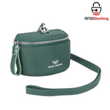 Royal Bagger Cute Mini Coin Purse for Women - RFID Blocking, Genuine Leather Change Pouch Fashion Simple Storage Bag 2900