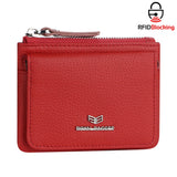 Royal Bagger Genuine Leather Women's Coin Purse - RFID Blocking Small Wallet, Casual Zipper Change Pouch for Daily Use 3200