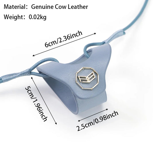 Royal Bagger Fashion Genuine Leather Eyeglass Neck Strap, Portable Sunglasses Holder, Anti-Loss Glasses Cord for Women 3130