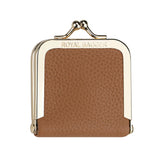 Royal Bagger Genuine Leather Mini Jewelry Box, Ring & Necklace Storage, Slim Coin Purse with Kiss Lock for Women 3120