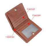 Royal Bagger RFID Vintage Short Wallets for Men Genuine Leather Card Holder Simple Thin Bifold Wallet 3001